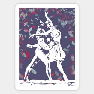 Pas de deux Ballet Dancers Duet Sticker